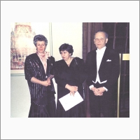 В.А. Коптюг с супругой. Стокгольм, 1989 год