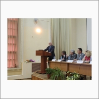 Совместное заседание членов Президиума РАН и Правительства Республики Саха (Якутия) в Конференц-зале ЯНЦ СО РАН в июне 2015 г.