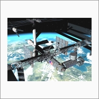 Virtual reality systems for space simulators. Visualization of docking of the cargo spacecraft and International Space Station