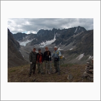 Leading researcher at the Institute of Earth Cryosphere SB RAS V.S. Sheinkman with students of Tyumen Industrial University on a scientific and educational expedition to Transbaikalia