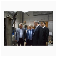 Governor of Novosibirsk region Andrey Travnikov visits Boreskov Institute of Catalysis