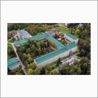 Здание Института катализа СО РАН с высоты птичьего полета