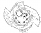  Концептуальный строительный проект ЦКП «СКИФ»: план I этажа основного здания.