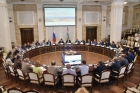 Участники совещания в Правительстве Новосибирской области 27.07.2018