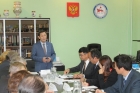 Михаил Лебедев на встрече с китайскими дипломатами в ЯНЦ СО РАН 