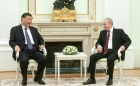 Владимир Путин с Председателем Китайской Народной Республики Си Цзиньпином. Фото: Сергей Карпухин, ТАСС