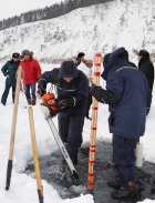 Установка на Селенге станции мониторинга толщины ледового покрова, разработанной в ЛИН СО РАН  