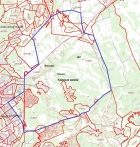 Схема границ проектируемой территории рядом с новосибирским Академгородком