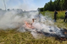 Очаг возгорания в Томской области. Фото пресс-службы ТГУ