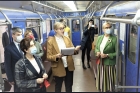 На открытии выставки в новосибирском метро 