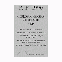 Диплом Чехословацкой АН. 1990 год
