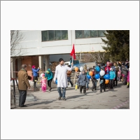 Rocket festival for schoolchildren in Novosibirsk. April 12, 2018