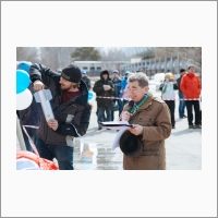 Rocket festival for schoolchildren in Novosibirsk. April 12, 2018