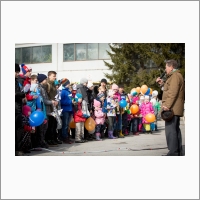 Rocket festival for schoolchildren in Novosibirsk. April 12, 2018