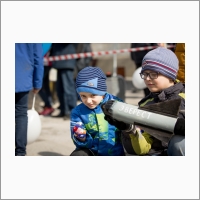 Rocket festival for schoolchildren in Novosibirsk. April 12, 2018