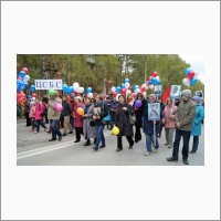 Колонна ЦСБС на параде 9 мая