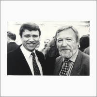 Academicians Valentin Parmon and Vyacheslav Molodin, September 1997 Photo By V. T. Novikov.