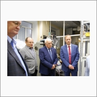 S.A. Babin with delegation of Perm scientific and production instrument-making company