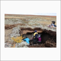 Field research in Yamal. Laboratory of Complex Methods for Studying Cryogenic Geosystems, Institute of Cryosphere of the Earth, Tyumen Scientific Center, SB RAS. Tazovsky 2018. Photo by E.A. Babkina.