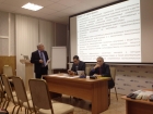 Академик Михаил Федорук выступает на отчетной сессии ИВТ СО РАН 