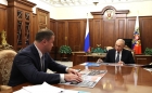 Владимир Путин провёл рабочую встречу с врио губернатора Омской области Виталием Хоценко 