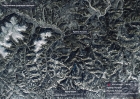 На фото госкорпорации «Роскосмос» кратер Кограм (Якутия, Россия)