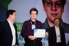 Максим Юркин с дипломом победителя специализации «Наука» конкурса «Лидеры России»  