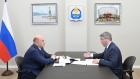 Михаил Мишустин и Алексей Цыденов