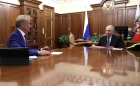 Встреча Владимира Путина с председателем правления ПАО «Сбербанк» Германом Грефом.