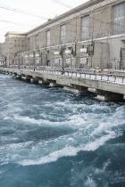 Сброс Иркутской ГЭС, фото  "Восточно-Сибирская правда" 