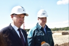 Андрей Травников на строительной площадке СКП СКИФ, 2022 г. 