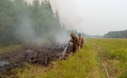 Тушение пожаров в Якутии 